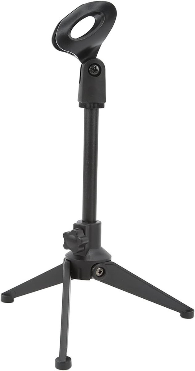 Verstelbare Desktop Microfoon Statief voor Conferenties en Live-uitzendingen, Draagbaar en Vouwbaar Microfoonstandaard met Mini Tripod voor Thuisgebruik en Professioneel Gebruik