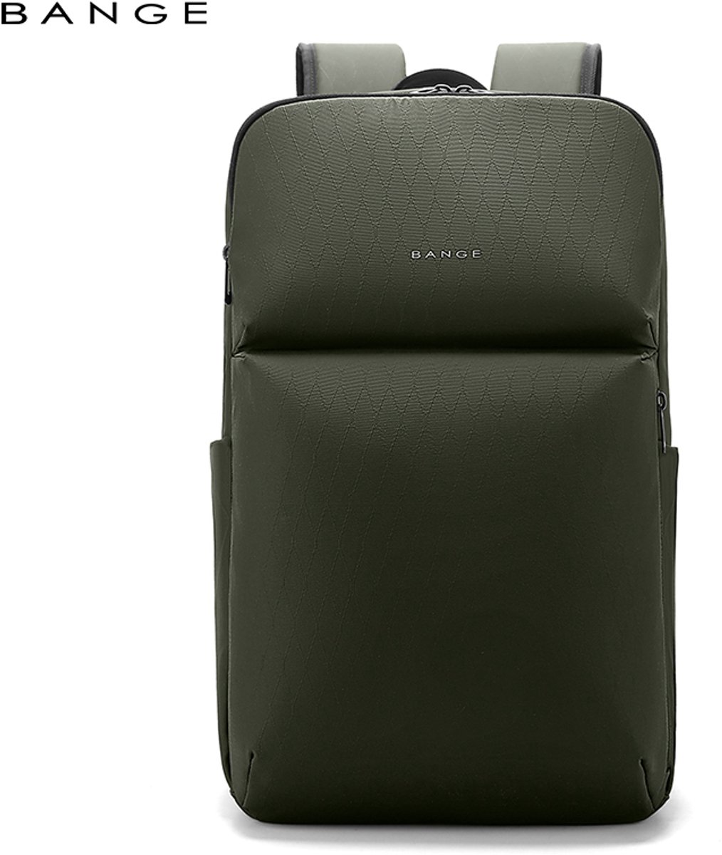 CarryQuest® - BANGE Laptop Rugzak 15.6 inch - Zakelijke Business Backpack 27L - Waterafstotende Rugtas met Laptopvak, Anti-Diefstal Vak, Trolleyband & Organizer - Groen