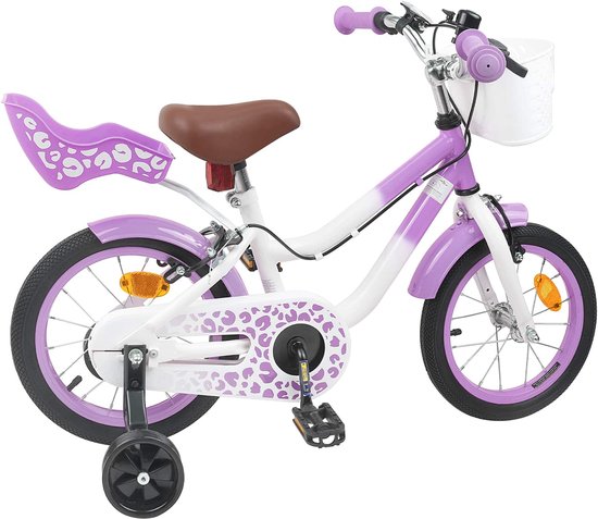 vidaXL - Kinderfiets - Met - Zijwieltjes - 14 - Inch - voor - 3-5 - jaar - oud - Paars van VidaXL — afbeelding 4