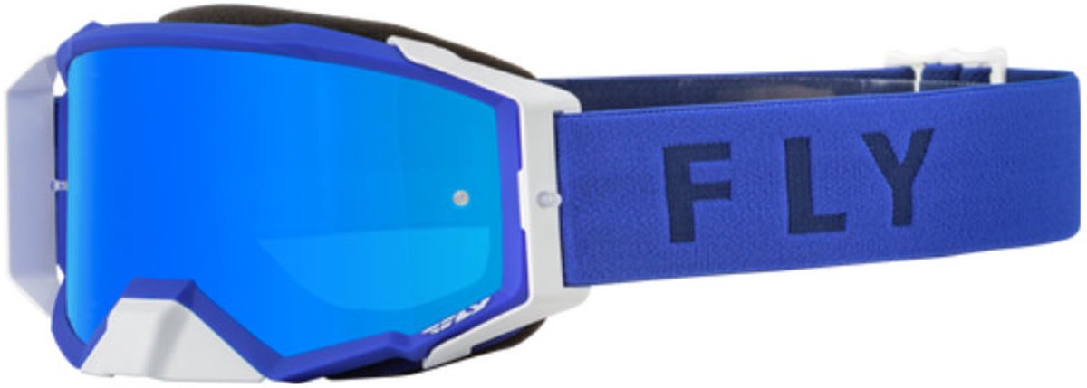 FLY Racing Zone Pro Goggle Blue W Sky Blue Mirror Smoke Lens -