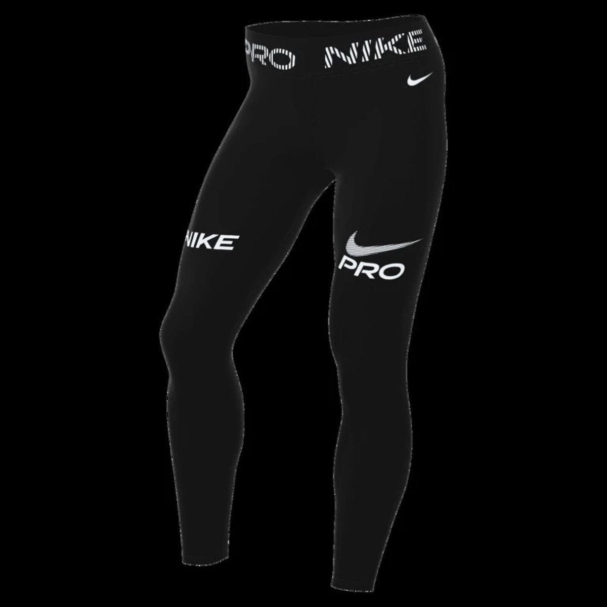 Pro 365 Mid-Rise 7/8 Sport Tight Dames Zwart