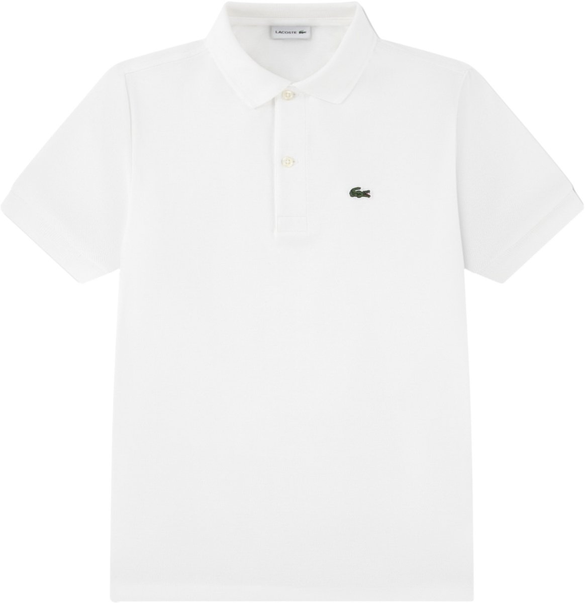 Polo Lacoste Kids Lcb Non Organic Petit Pique Blanc Wit