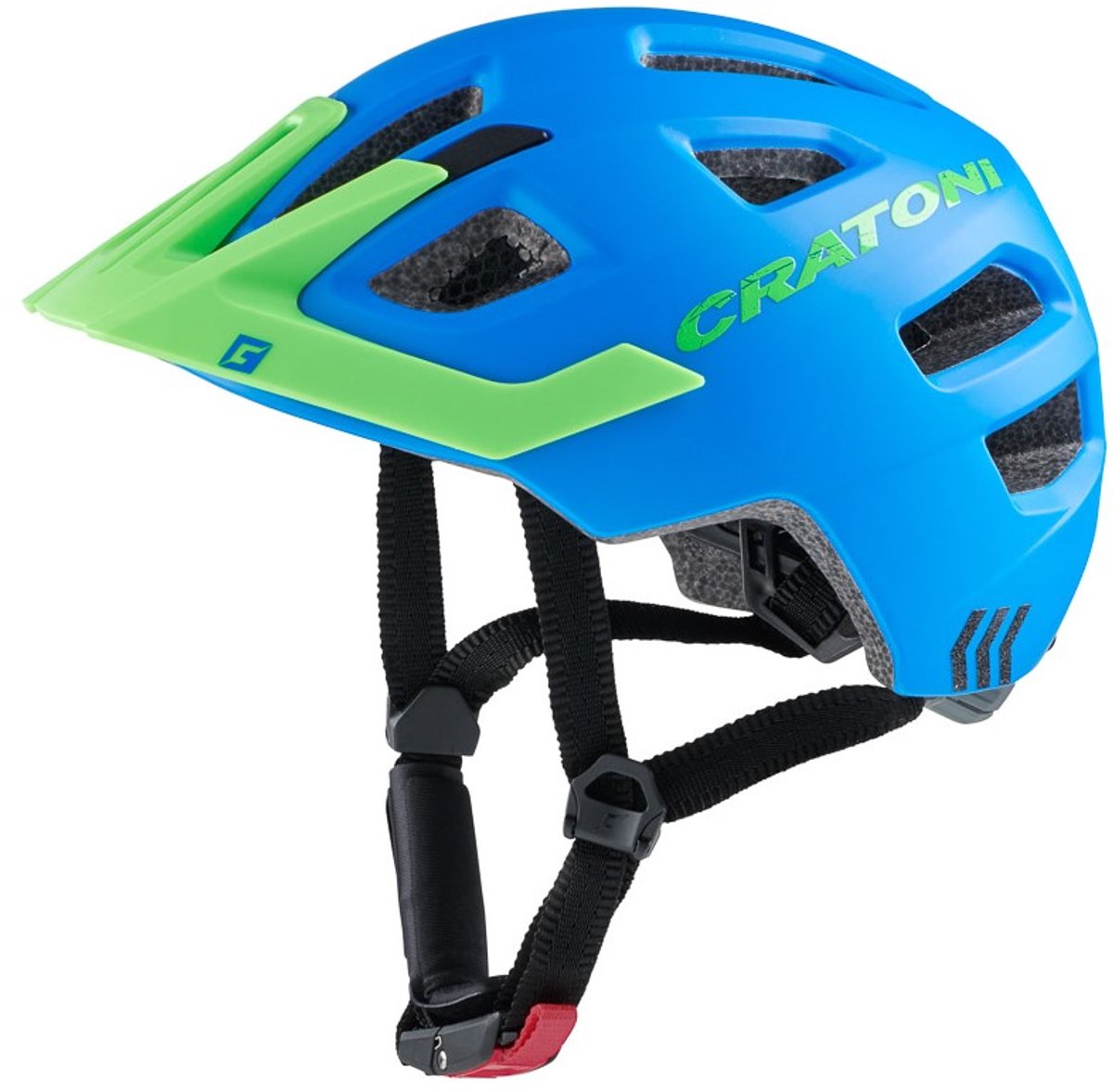 Cratoni Maxster Pro Blauw/groen Matt Kinderhelm - S/M (51-56cm)