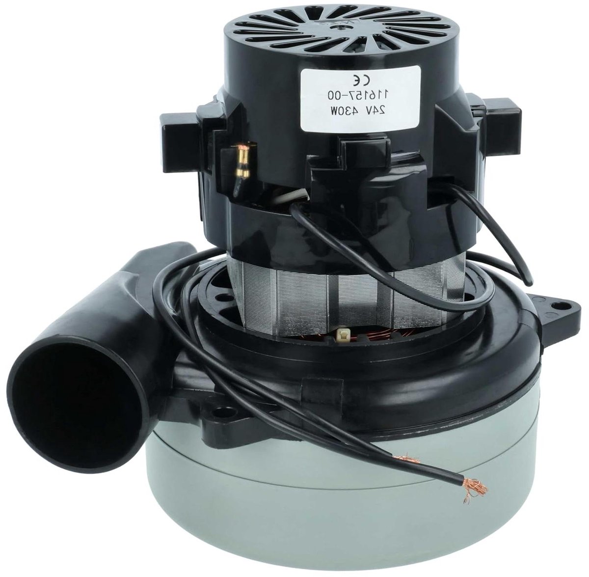 Motor Vervanging - Stofzuiger Onderdeel - Huishouden Schoonmaken - Krachtige 430W Motor - 18 cm - Zwart/Grijs