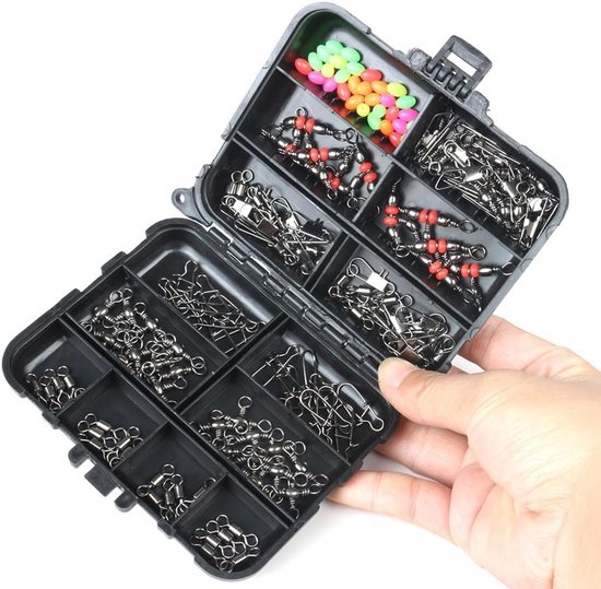 Visgereedschap Set met 140 Stukken, Inclusief Haakverwijderaar en Vissnoerverbinder voor Zeevisserij, Perfect voor Sportvissen en Bait Accessoires — afbeelding 3
