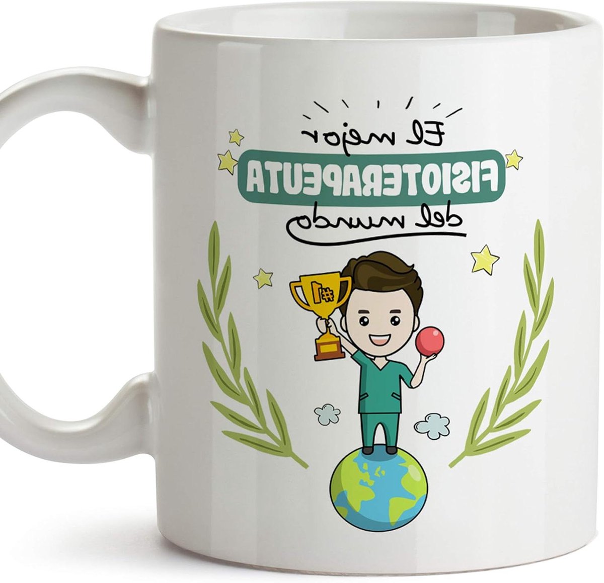 Keramische Mok - Koffiebeker Theeglas - Cadeau Geven - Vaatwasserbestendig - 350 ml - Wit