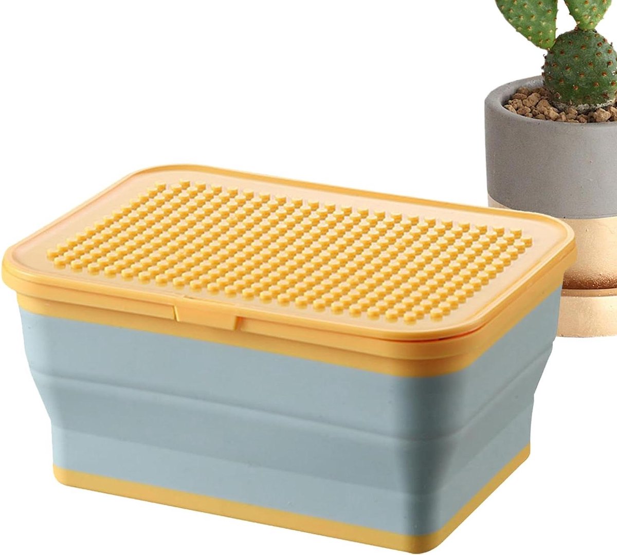 Speelgoed Organizer - Opvouwbare Kist - Spel & Opslag - Dubbelzijdig Deksel - 226 cm Lengte - Blauw