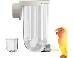 Vogel Drinkfontein - Kooi Drinkbak - Vogels Hydrateren - Lekvrije Pinnatechnologie - 330ml Capaciteit - Transparant