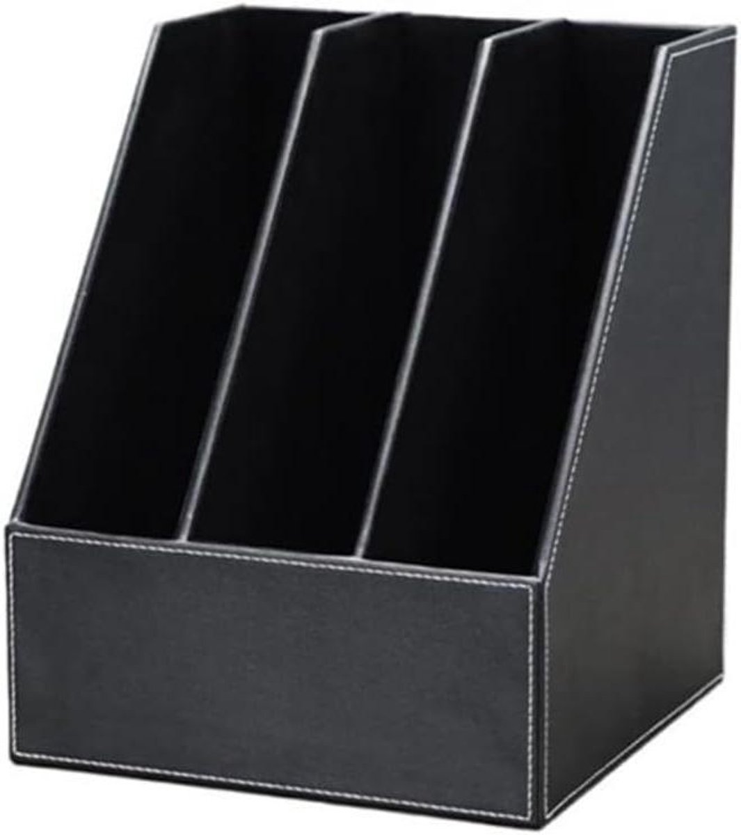 Mappenrek Bureau - Documentenhouder Lade - Bureau Opruimen - 3 Lagen Verticale Stijl - A4 Formaat - Zwart
