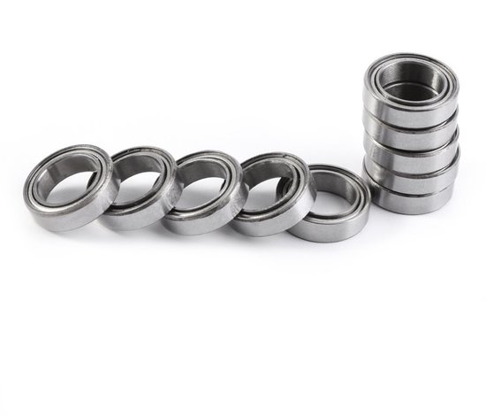 Allecto - Pack van 10 Mini Kogellagers 6700ZZ - Dubbel Gesloten, 10 x 15 x 4 mm van Merkloos — afbeelding 4