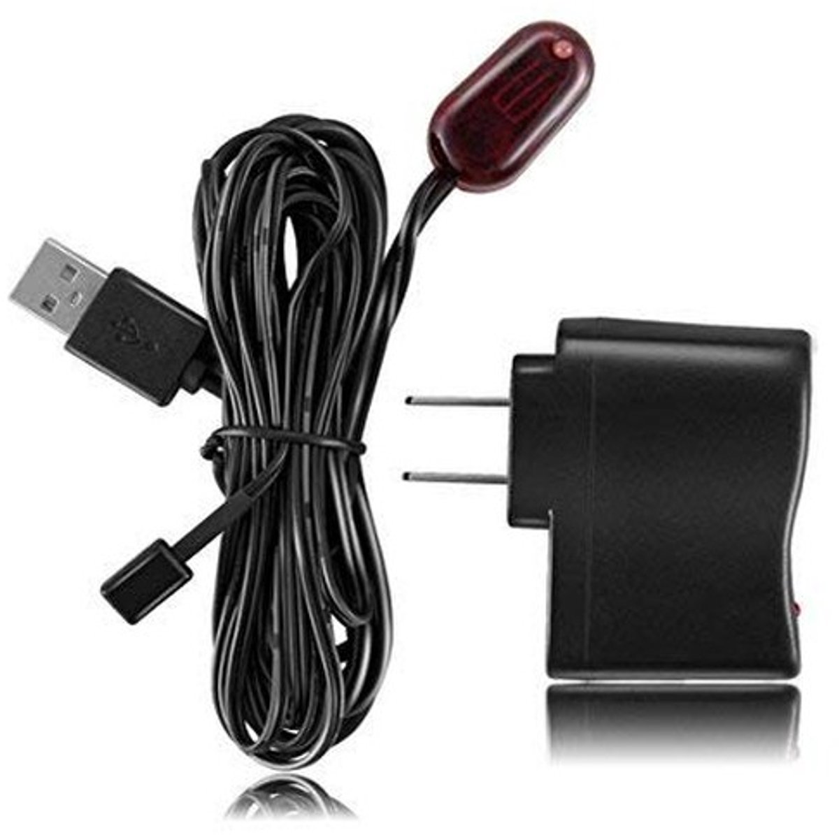 Allecto - IR Hidden Infrared Remote Extender - Afstandsbediening - USB Powered - Emitter Blaster - Ideaal voor audio en video - Achter gesloten deure