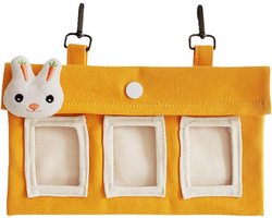 Hooihouder Konijn - Voerdispenser Kleine Dieren - Netjes Voeren - Ruimtebesparend Ontwerp - 23 x 14 cm - Canvas