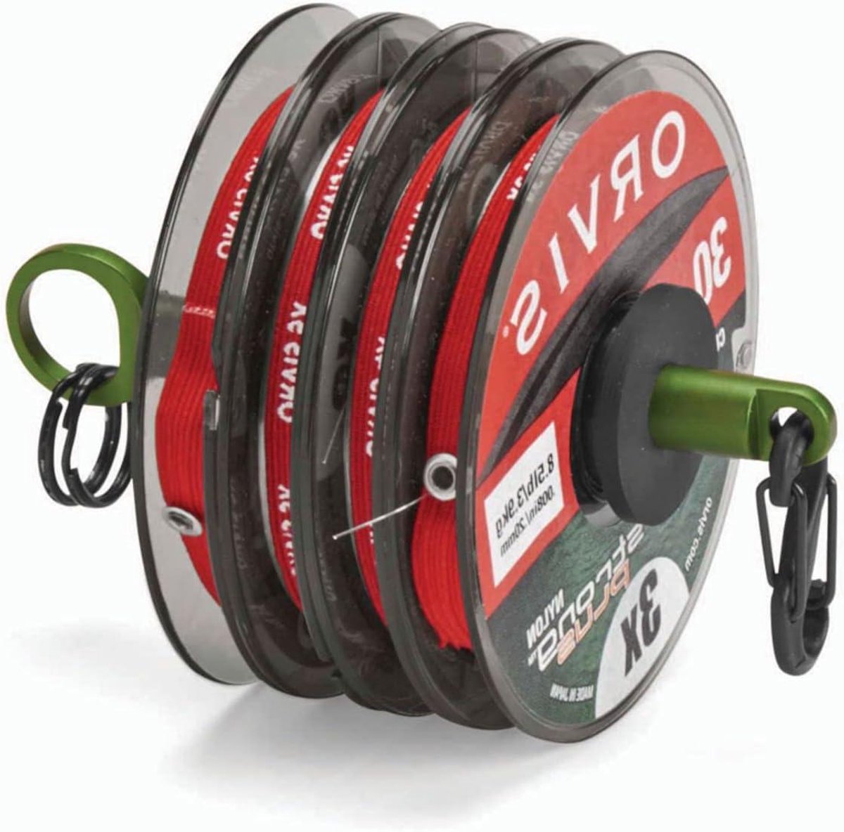 Tippet Tool - Visgereedschap - Vissen Ondersteuning - Nylon Materiaal - 7 Onderdelen - Groen