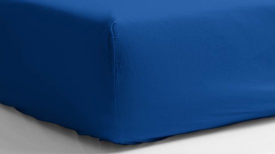 Snoozing - Hoeslaken - Double - 120x200 cm - Coton percale - Sirène