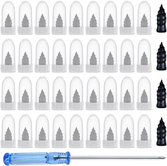 Banden Reparatie Nagels - Lekke Band Herstel - Tubeless Banden - Vacuüm Afdichting Technologie - 40 Delige Set - Zwart van Merkloos — afbeelding 3