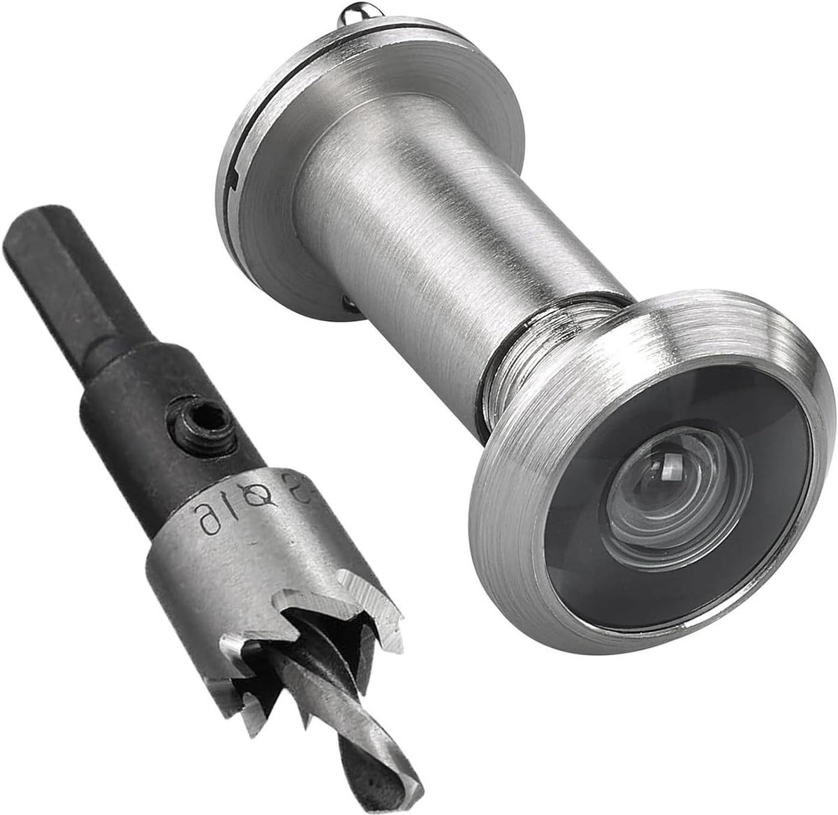 Deurspion - Kijkgaatje - Veiligheid Thuis - 220 Graden Zicht - 16mm Boor - Zilver