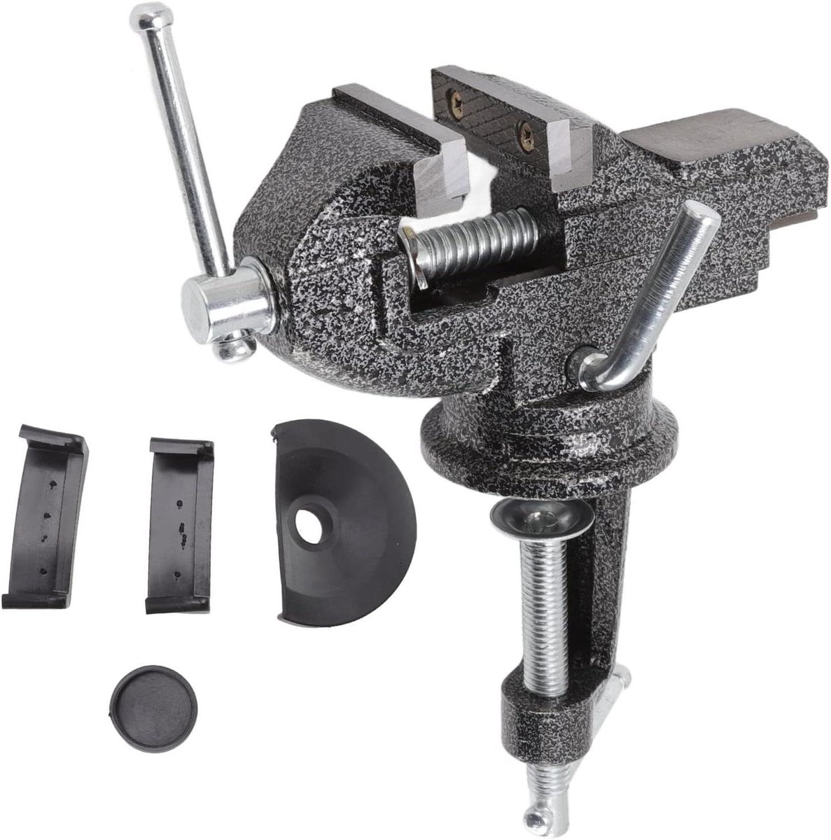 Bankschroef Roterend - Kleine Klem - Houtbewerking Hobby - 360 Graden Draaibaar - 65mm Opening - Metaal