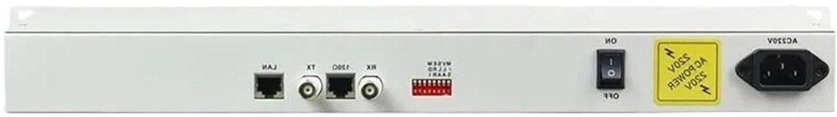 Media Converter - Ethernet Converter - Netwerk Uitbreiding - 19 Inch 1U Formaat - RJ45 Aansluiting - Zwart