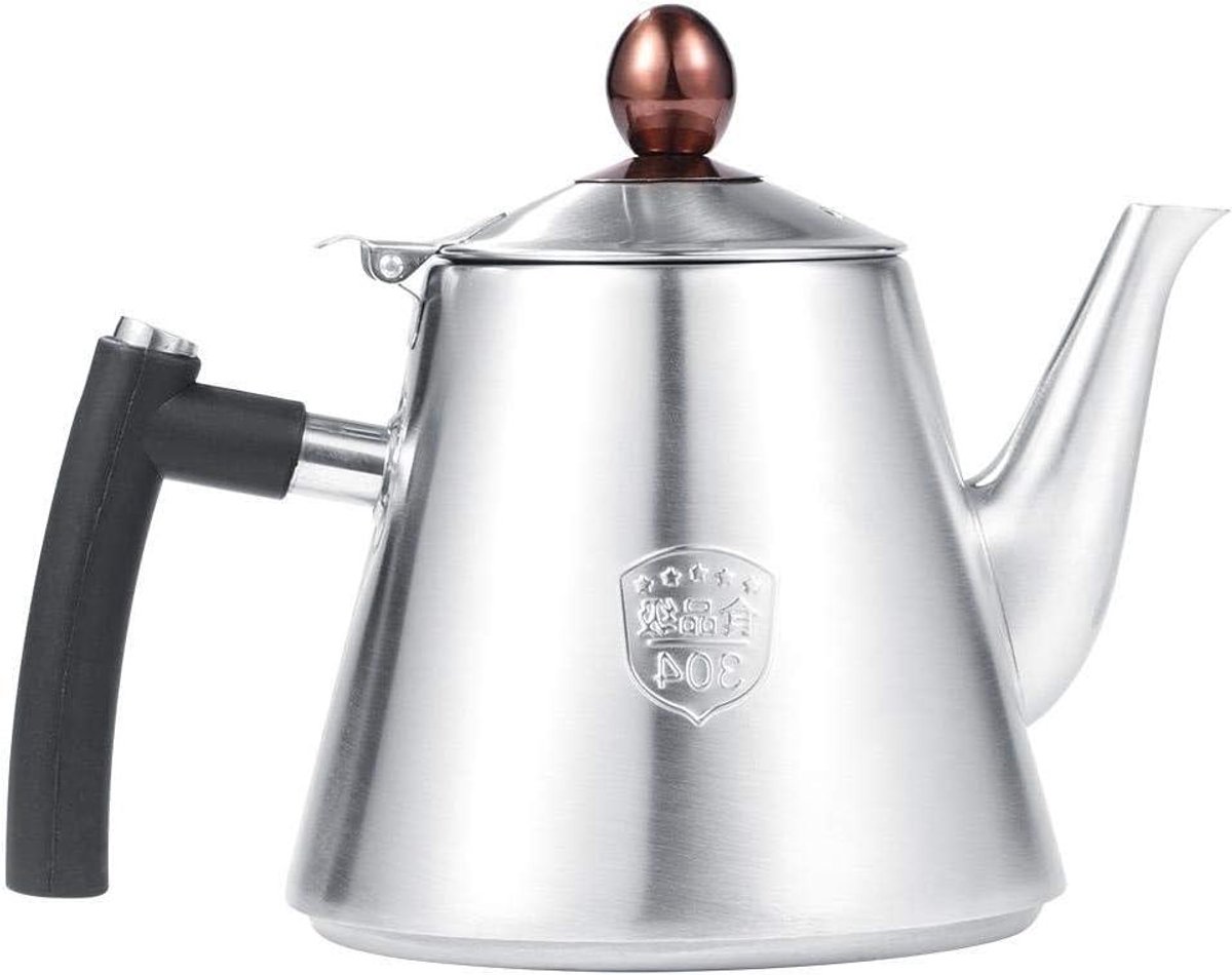 Koffie en theeketel - Waterketel fornuis - Snel water koken - Verwarmt gelijkmatig - 12 Liter - Mat roestvrij staal