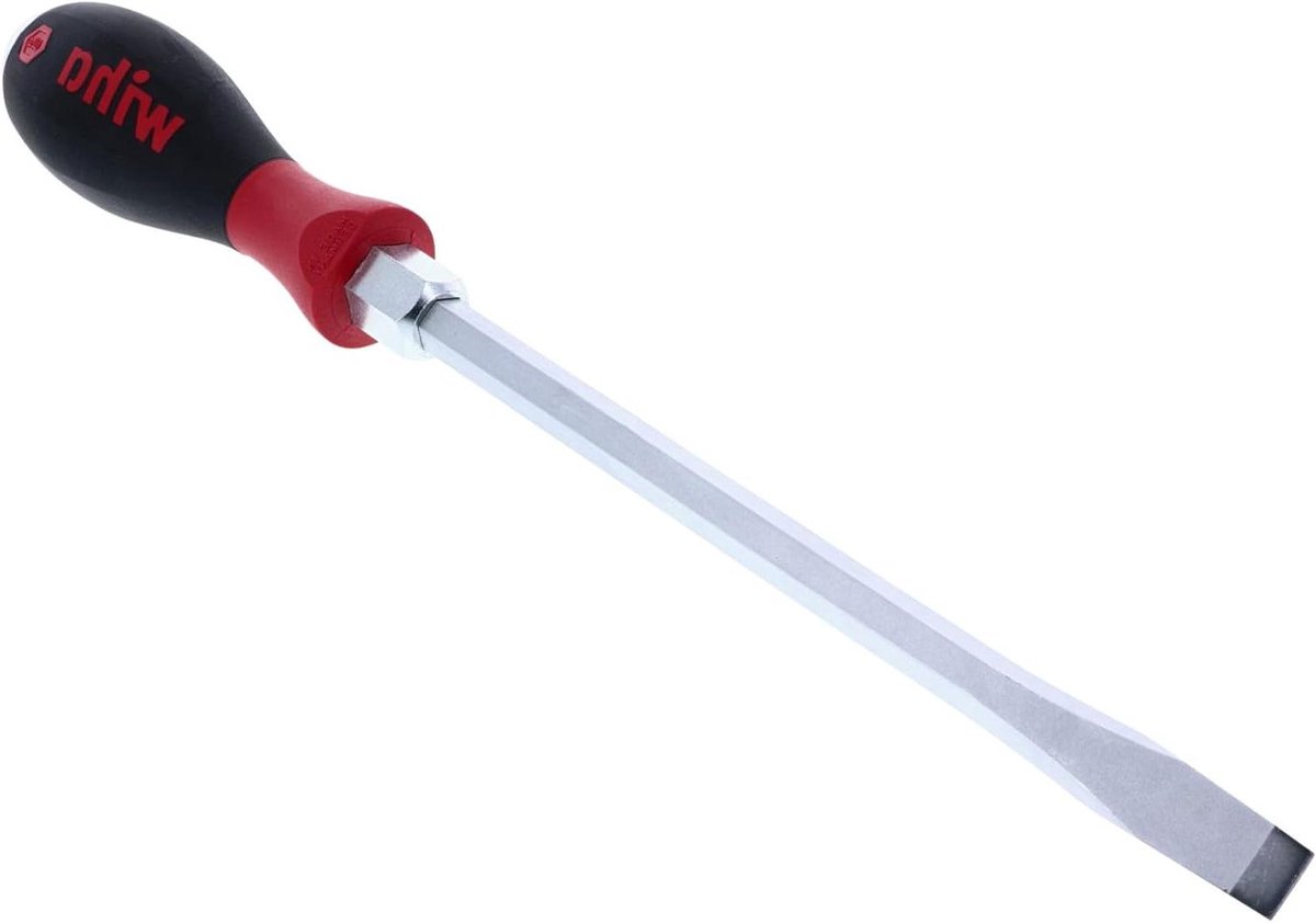Sleufschroevendraaier - Precisie schroevendraaier - Klusserij en reparatie - Ergonomische kussengreep - 200mm - Meerkleurig