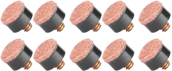 Snooker Tip 11mm - Set van 10 Vervangende Billiard Cue Tips voor Verbeterde Prestaties van Merkloos — afbeelding 4