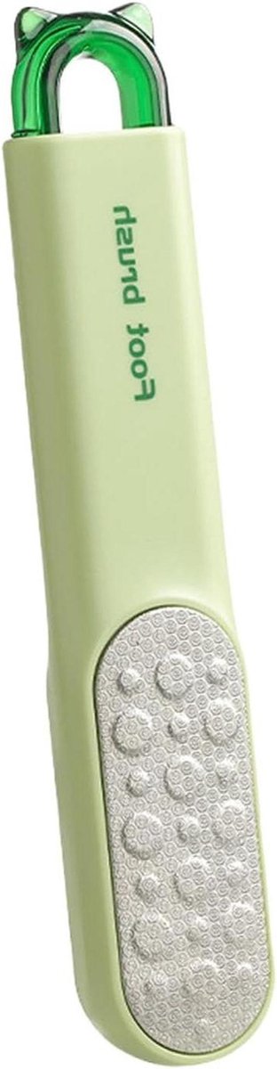 Voet Scrub - Huidverwijderaar - Voetverzorging - Ergonomisch handvat - 18 cm - Grijs