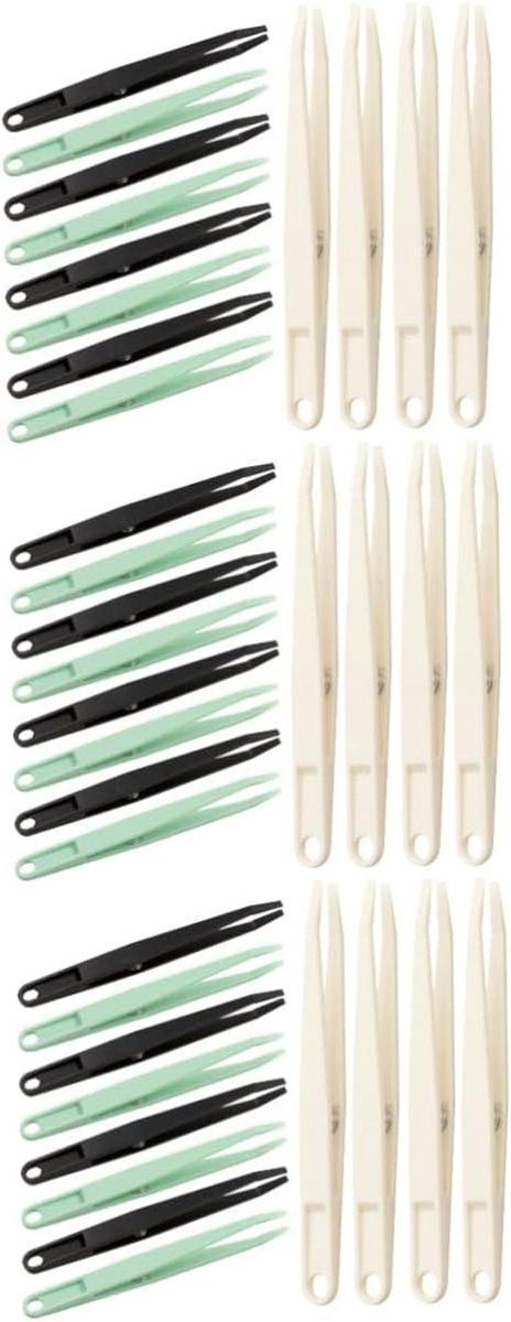 Pincet Set - Handgereedschap - Hobby en Knutselen - Antislip Handvat - 36 Stuks - Diverse Kleuren