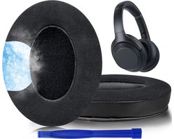 Vervangende Oorkussens voor Sony WH-1000XM3 Over-Ear Hoofdtelefoon -Zwart met Hoge-Dichtheid Geluidsisolatie Schuim Toegevoegde Dikte Earpads en Cushions