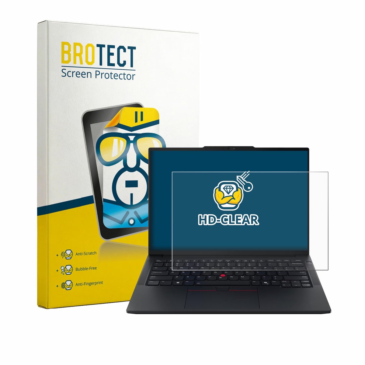 BROTECT - Screenprotector voor Lenovo ThinkPad E14 Gen 8 - Folie Beschermfolie transparant