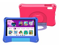 Denver Kindertablet - Nieuwste Android 16 - Introductie jaar 2026 - 4GB RAM - 64GB - 8 Inch - Incl. Blauwe en Roze Hoes - Ouderlijk Toezicht - TIO80115KBUP