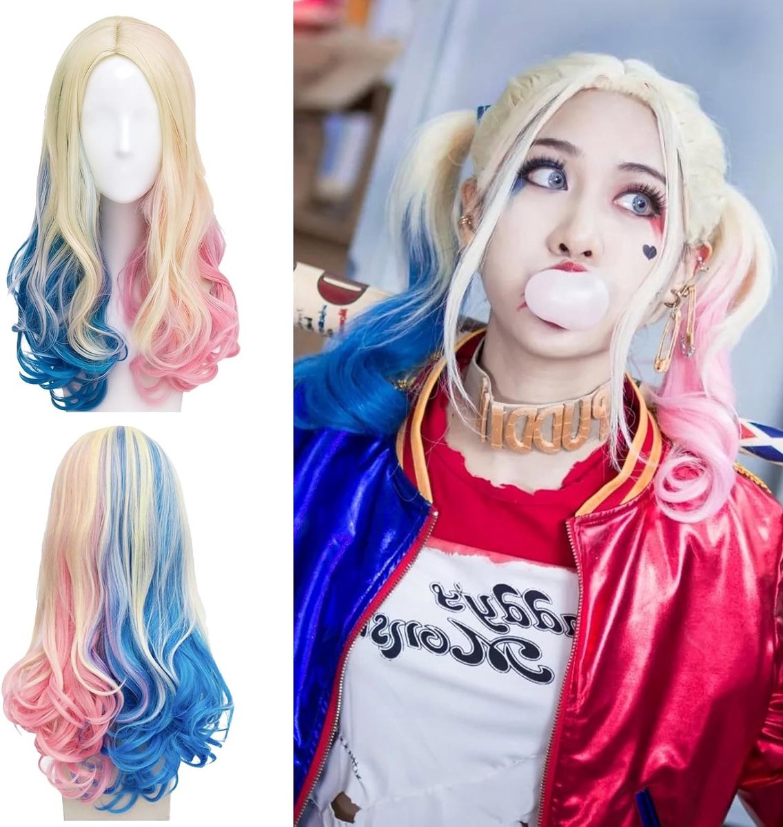 Halloween Cosplay Peruk voor Vrouwen en Meisjes - Kostuumaccessoires voor Carnavalsfeesten en Themapartijen