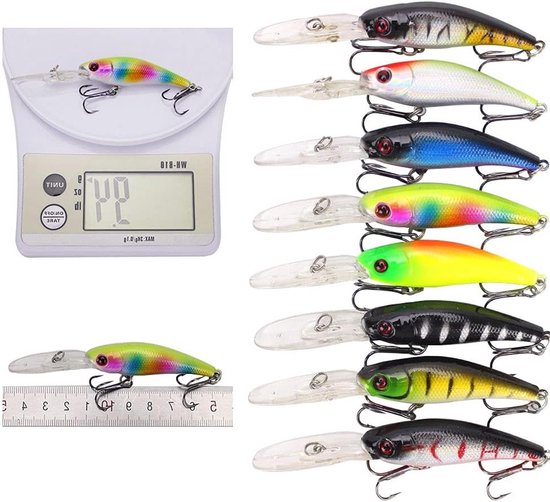 Complete set van 43 kleurrijke onderwaterhengels voor snoek, baars en forel vissen — afbeelding 4