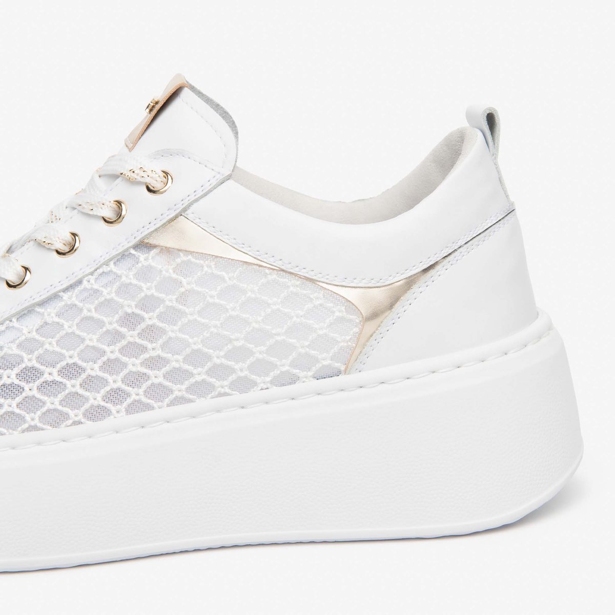 Nerogiardini Skipper T.Palladium Net Bian T.Brill Platino 6074 Sneaker - Fashion Wear - Vrouwen