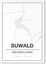 Poster/plattegrond SUWALD - 30x40cm