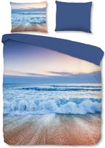 Good Morning Blue Sea - Dekbedovertrek - Eenpersoons - 140x200/220 cm + 1 kussensloop 60x70 cm - Multi kleur