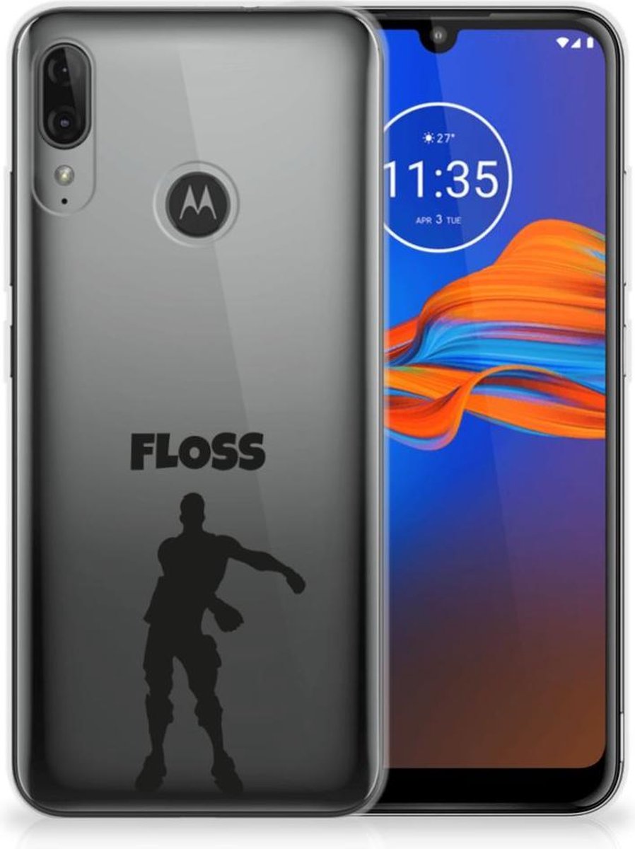 Motorola Moto E6 Plus Telefoonhoesje met Naam Floss