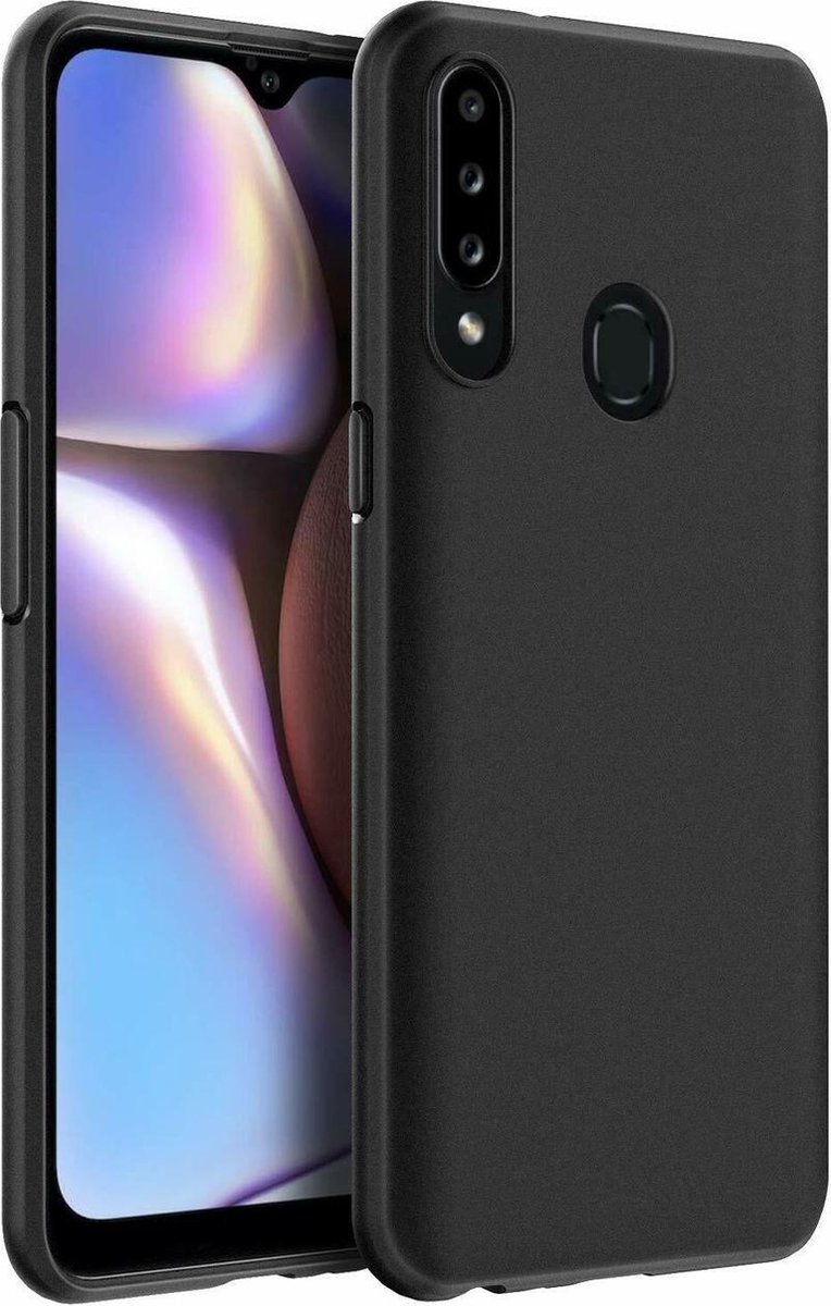 Samsung Galaxy A20s hoesje - TPU Siliconen Case Cover Zwart