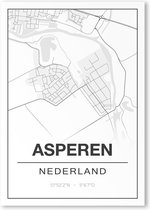 Poster/plattegrond ASPEREN - 30x40cm