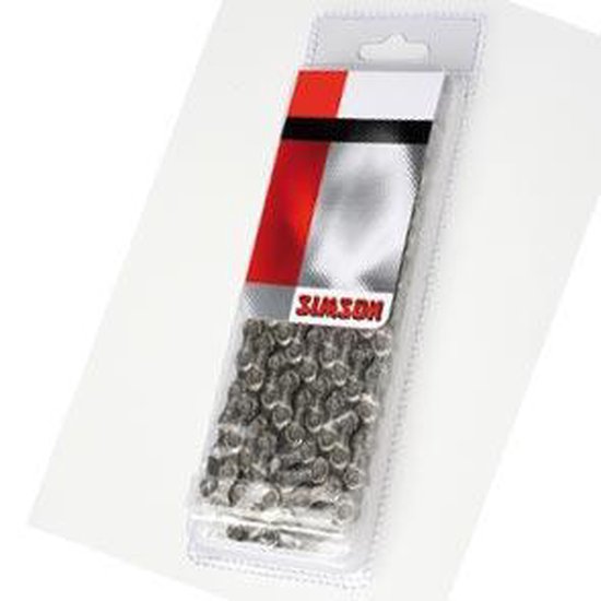 Chaîne Simson 9 vitesses IG / EXA 116 maillons Taille 1 1/2 "X5/ 64" Argent