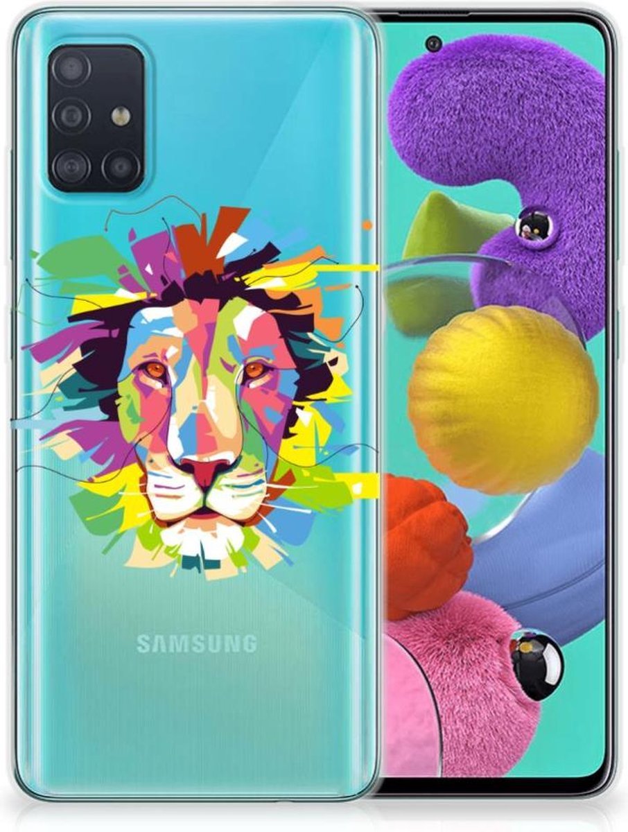 Samsung Galaxy A51 Telefoonhoesje met Naam Lion Color
