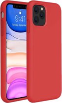 Hoes voor iPhone 11 Pro Hoesje Siliconen Case Hoes Back Cover TPU - Rood