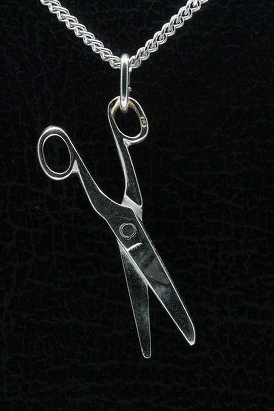Zilveren Schaar ketting hanger - | bol.com