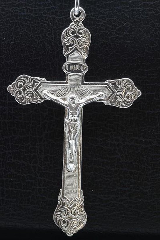Zilveren Jezus aan kruis XL 2 ketting hanger | bol.com