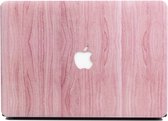Lunso - cover hoes - MacBook Air 13 inch (2018-2019) - Houtlook roze