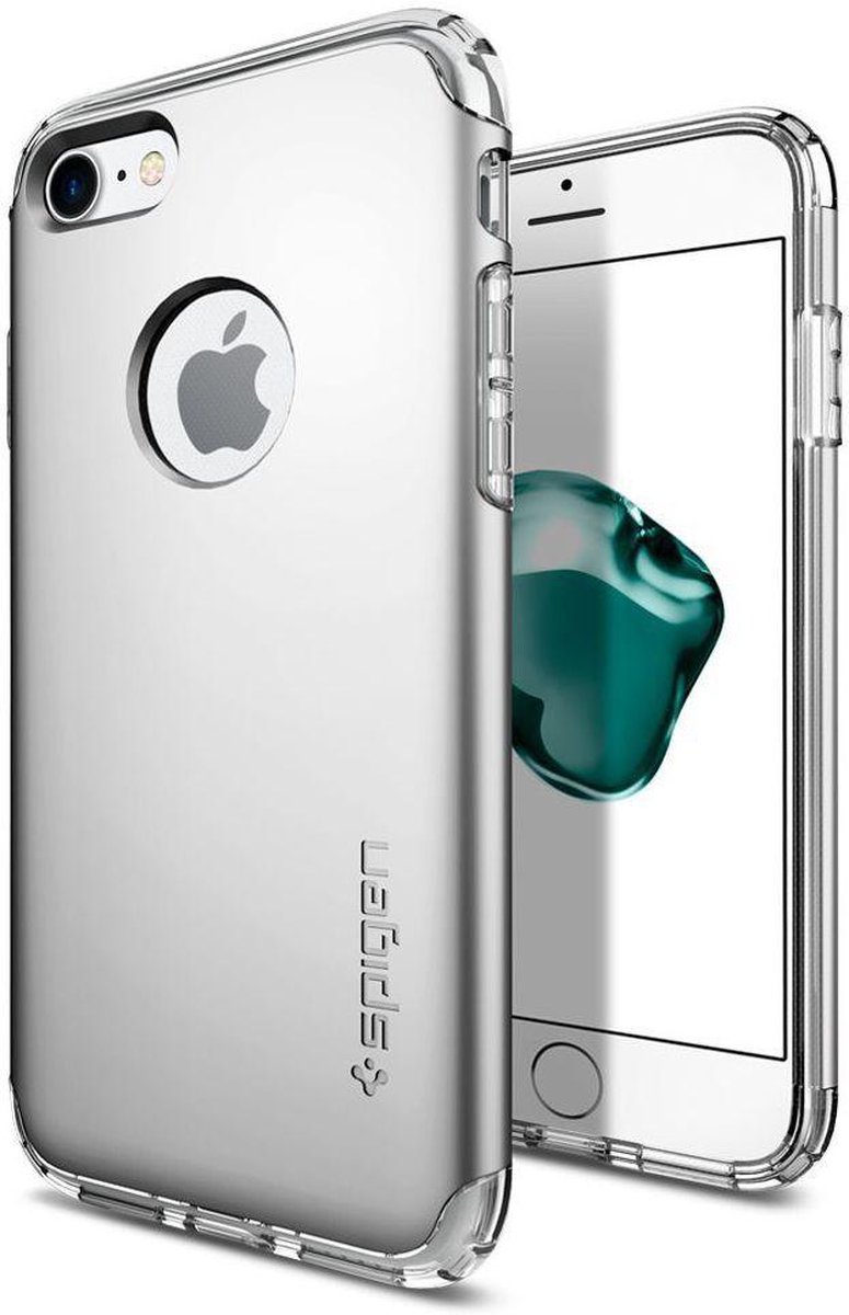 Spigen Hybrid Armor Hoesje Apple iPhone 7 Satin Silver