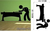 3D Sticker Decoratie Cartoon Design Spelen Pool Snooker Muurstickers Vinyl Verwijderbaar Zelfklevend Home Decor Muurtattoo voor de woonkamer - Snooker12 / Small
