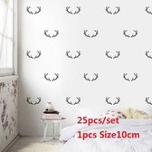 3D Sticker Decoratie Herten Gewei Hoorns Interieur Muursticker Baby Meisjes Jongens Beddengoed Decor Eenvoudig verwijderbaar patroon Kinderkamer Muursticker