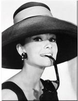 Audrey Hepburn With Hat Magneet