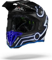 Airoh Twist 2.0 Neon Blue Matt Motocross Crosshelm - Motorhelm - Maat XL