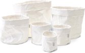 Plantenzak - Sizo Paper Bag White D25 H25cm